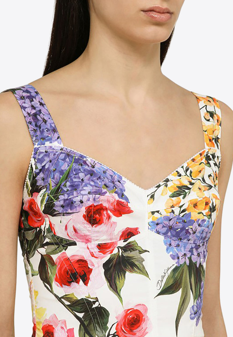 Dolce & Gabbana Floral Flared Mini Dress F6H9RTHS5Q1/O_DOLCE-HA4YB