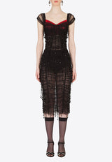 Dolce & Gabbana Crystal-Embellished Midi Dress Black F6K4LZ GD0N1 S8400