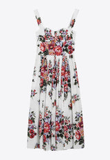 Dolce & Gabbana Flower Bouquet Print Midi Dress Multicolor F6TTGTHS5UU/S_DOLCE-HA5ZO
