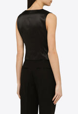 Dolce & Gabbana Wool-Blend Buttoned Vest F79H5TFUBGC/O_DOLCE-N0000