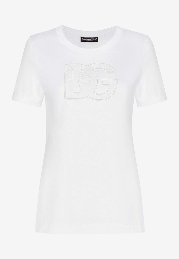 Dolce & Gabbana Logo Patch Short-Sleeved T-shirt F8M68Z GDB9O W0800