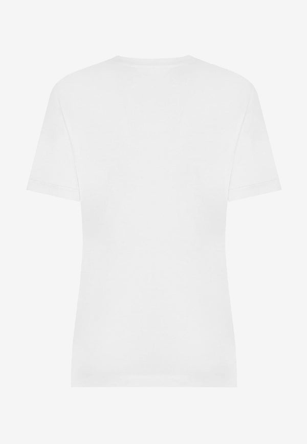 Dolce & Gabbana Logo Short-Sleeved T-shirt F8N08T FU7EQ W0800 White