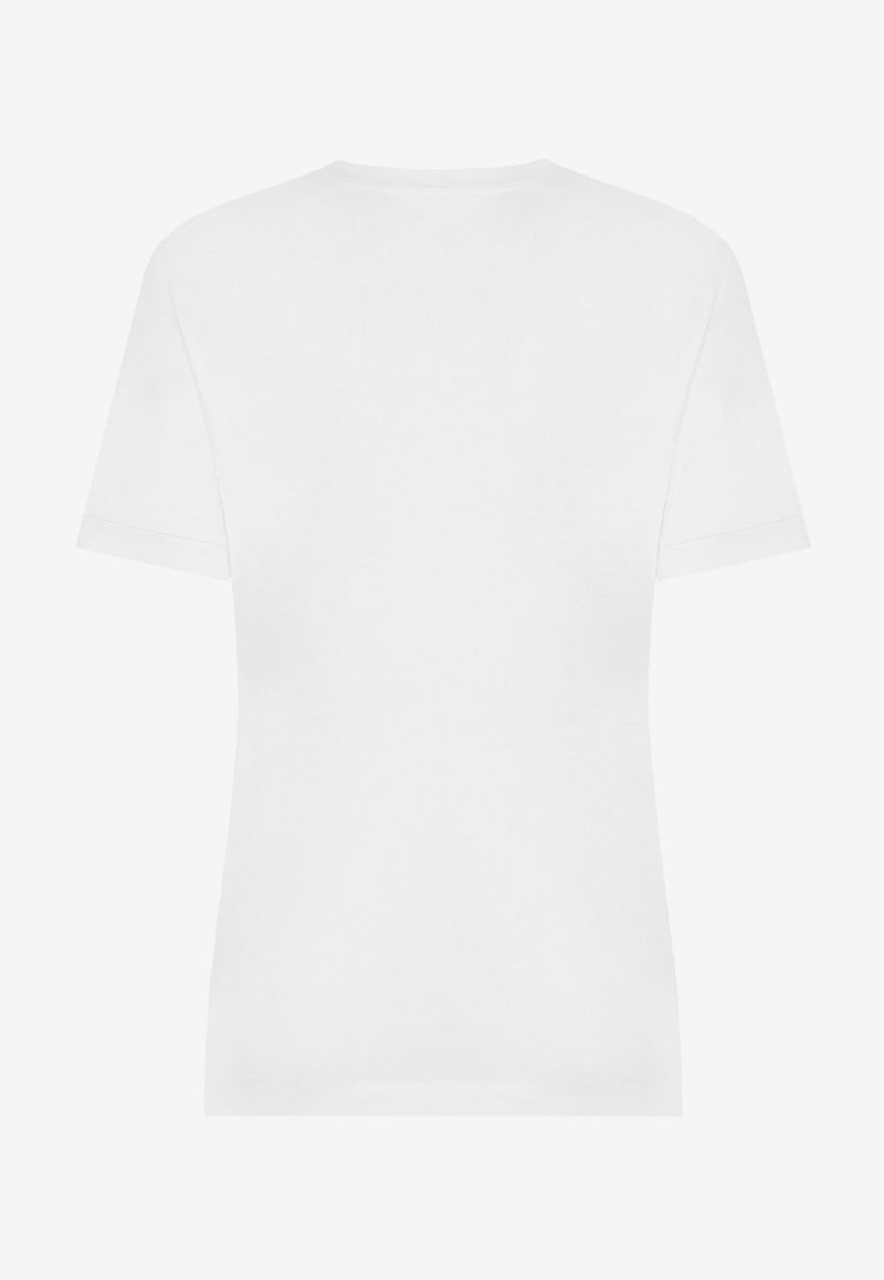 Dolce & Gabbana Logo Short-Sleeved T-shirt F8N08T FU7EQ W0800 White
