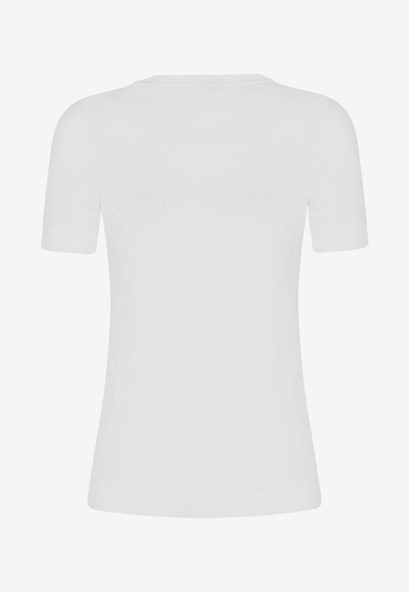 Dolce & Gabbana DG Logo Patch T-shirt White F8N08Z GDBVX S8400