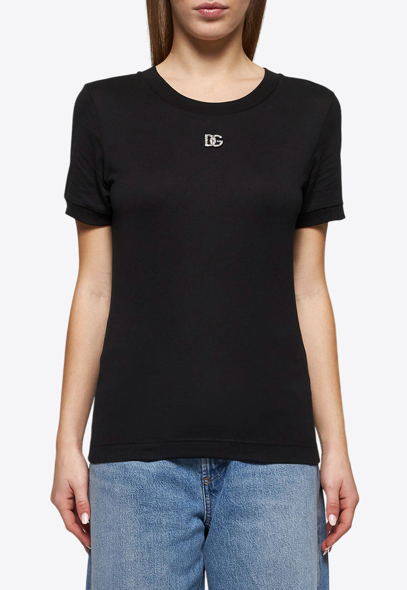 Dolce & Gabbana DG Logo T-shirt Black F8N08Z G7B3U N0000