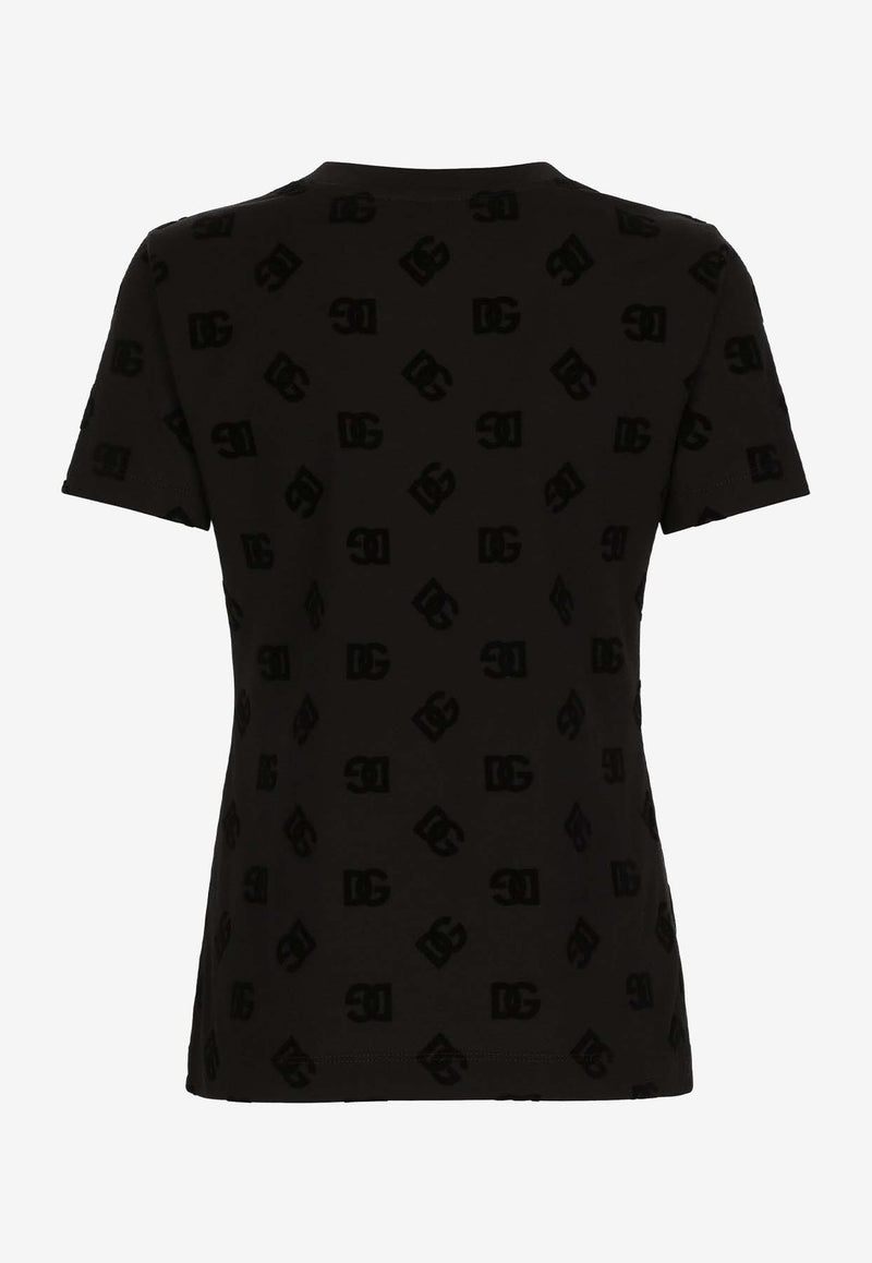 Dolce & Gabbana Logo Monogram Short-Sleeved T-shirt F8T00T GDB9K N0000