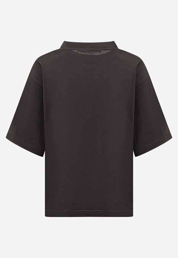 Dolce & Gabbana Logo Short-Sleeved T-shirt F8U10T G7H4P N0000 Black
