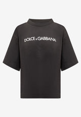 Dolce & Gabbana Logo Short-Sleeved T-shirt F8U10T G7H4P N0000 Black