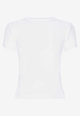 Dolce & Gabbana Logo Lettering-Print Crewneck T-shirt F8U48T GDB6W W0800