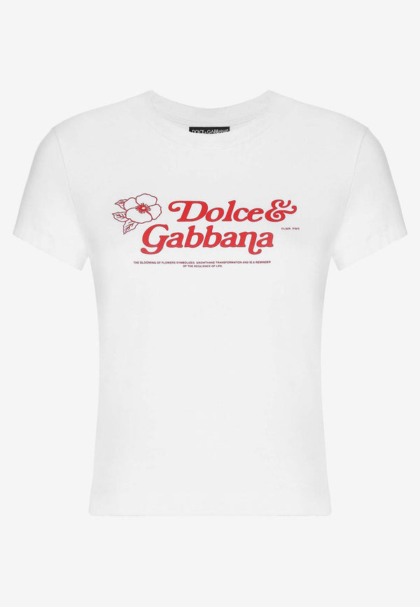 Dolce & Gabbana Logo Print Short-Sleeved T-shirt F8U48T GDCA2 W0800
