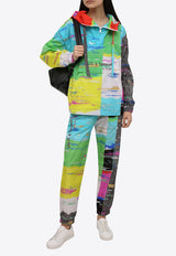 Dolce & Gabbana Graphic Print Windbreaker Jacket Multicolor F9L83T FHMHV HH3FI