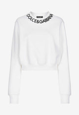 Dolce & Gabbana Logo-Embroidered Pullover Sweatshirt F9P35Z GDB4A W0800