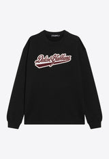 Dolce & Gabbana Logo Patch Sweatshirt Black F9S50ZGDDAI/R_DOLCE-N0000