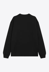 Dolce & Gabbana Logo Patch Sweatshirt Black F9S50ZGDDAI/R_DOLCE-N0000