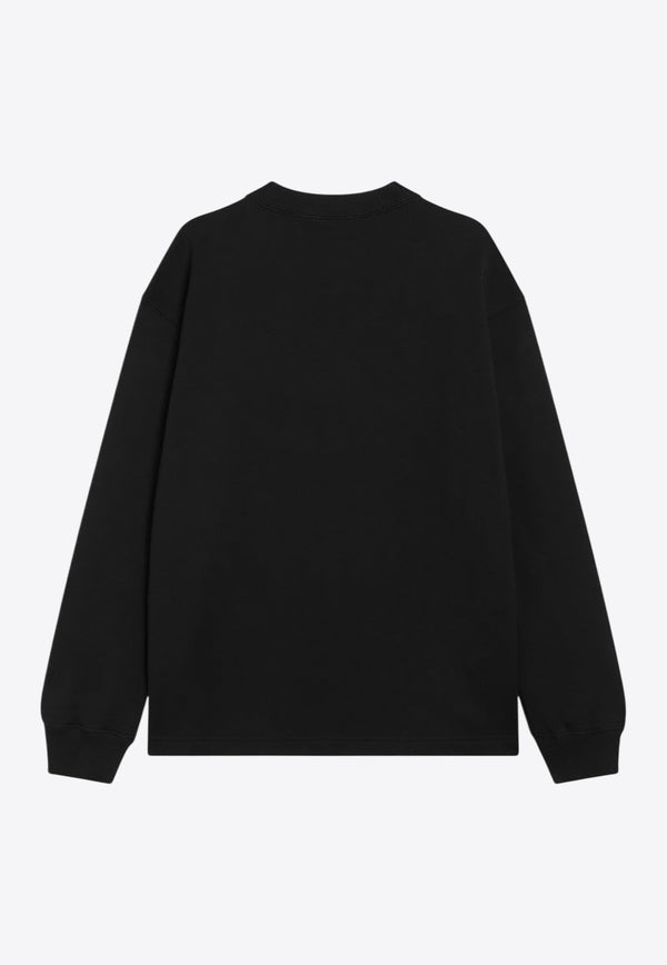 Dolce & Gabbana Logo Patch Sweatshirt Black F9S50ZGDDAI/R_DOLCE-N0000