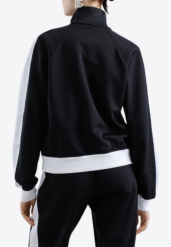 Dolce & Gabbana DG Logo Zip-Up Sweatshirt Black F9S53Z GDCX7 N0000