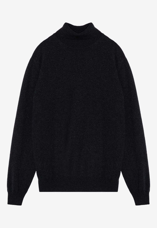 Loro Piana Classic Turtleneck Cashmere Sweater Black FAB7516WO/P_LORO-M047