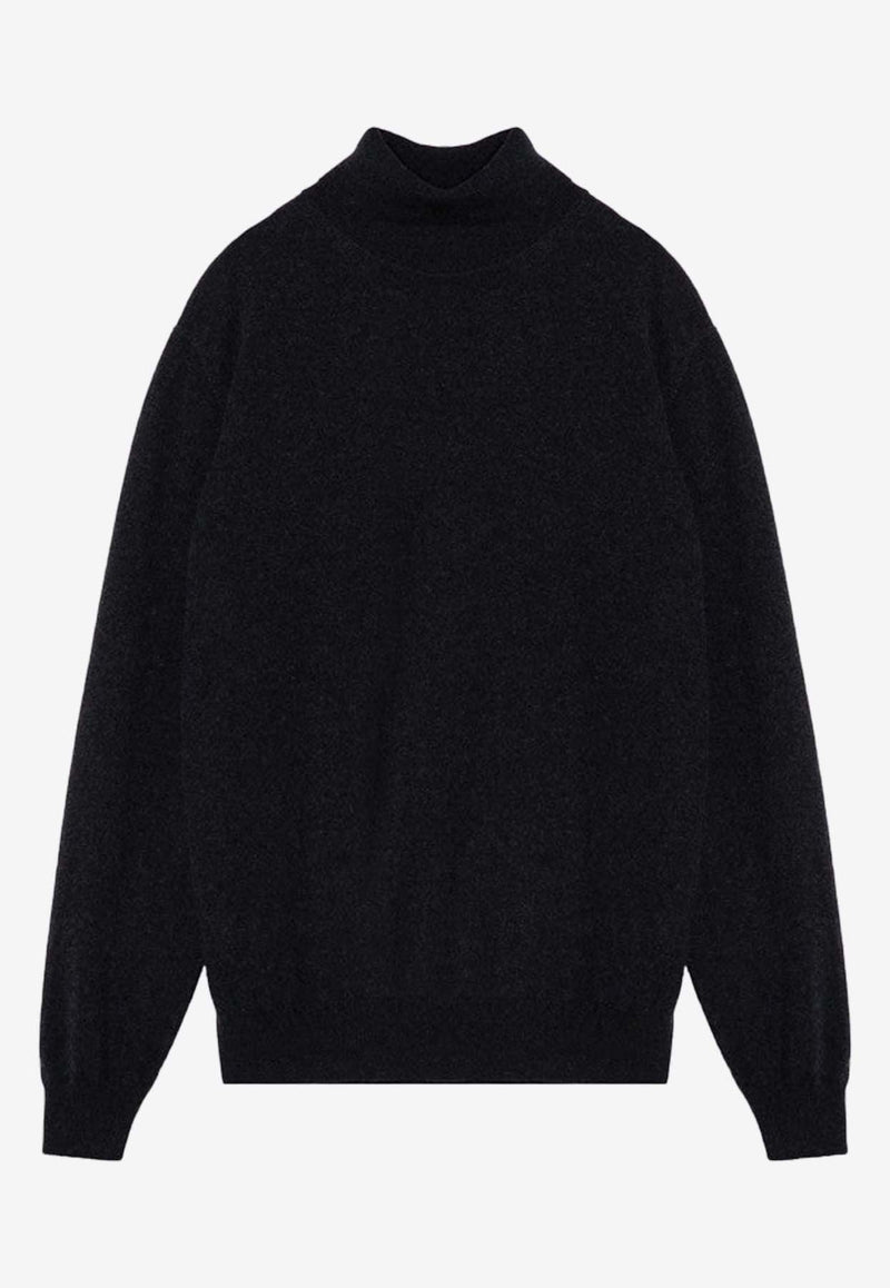 Loro Piana Classic Turtleneck Cashmere Sweater Black FAB7516WO/P_LORO-M047