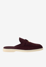 Babouche Charms Walk Suede Loafers