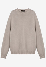 Loro Piana Cervatto Knitted Cashmere Sweater Ivory FAO5746CO/P_LORO-B4K1