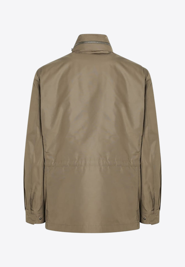 Loro Piana Traveller High-Neck Field Jacket Beige FAP2835PL/R_LORO-D0D5