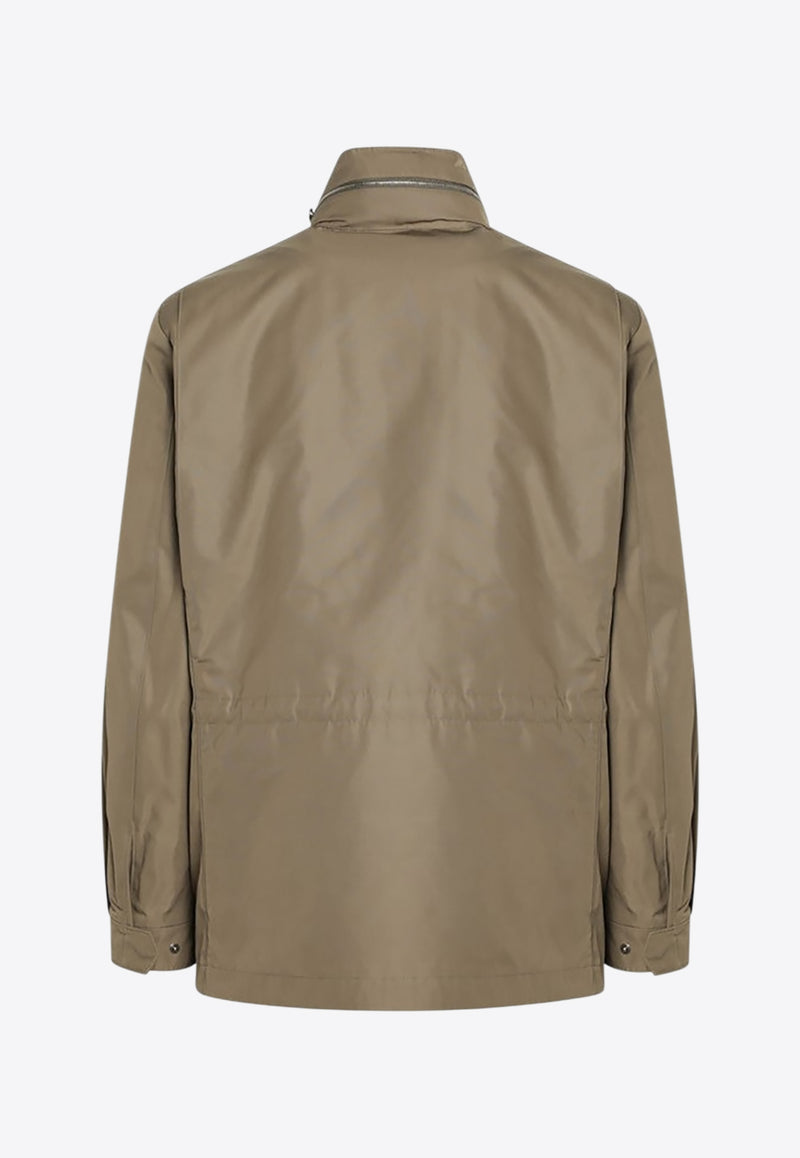 Loro Piana Traveller High-Neck Field Jacket Beige FAP2835PL/R_LORO-D0D5