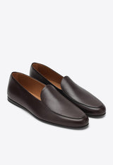 Loro Piana Anton Walk Loafers in Calf Leather Brown FAQ5605LE/S_LORO-H15Z