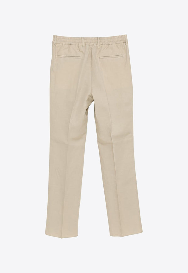 Fendi Tailored Linen Pants Gray FB0895AO76/M_FENDI-F0GQK