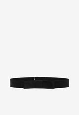 Dolce & Gabbana Satin Bow Belt FB385A GDCHY N0000 Black