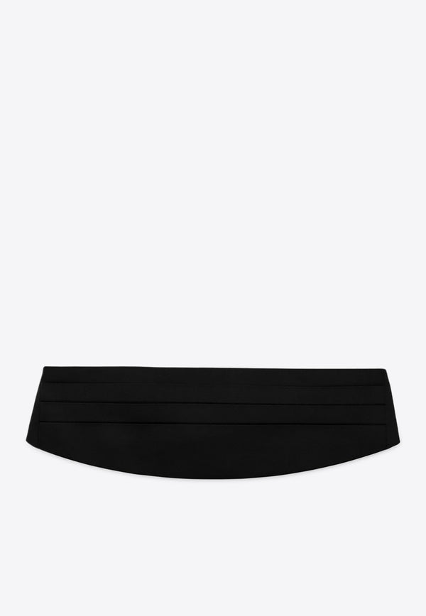 Dolce & Gabbana Silk Satin Cummerbund Black FB394AG0U05/P_DOLCE-N0000