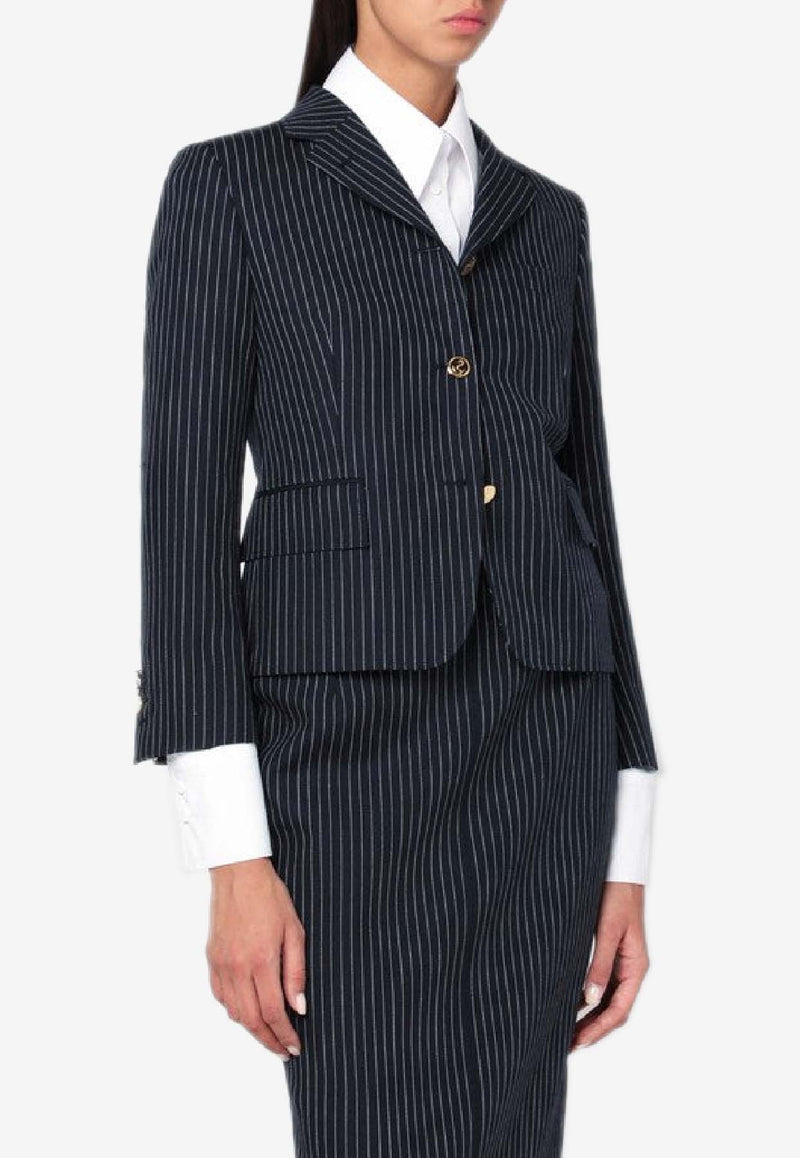 Thom Browne Pinstripe Wool Blazer  Blue FBC946AF0932/R_THOMB-415