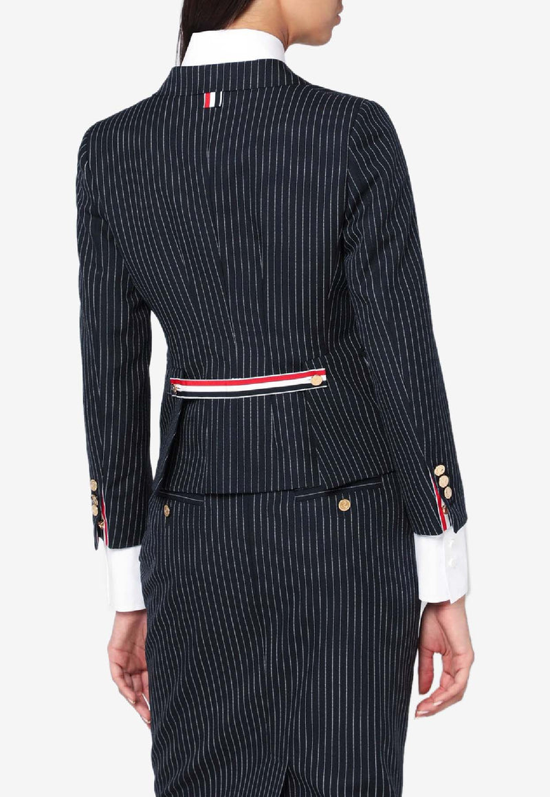 Thom Browne Pinstripe Wool Blazer  Blue FBC946AF0932/R_THOMB-415
