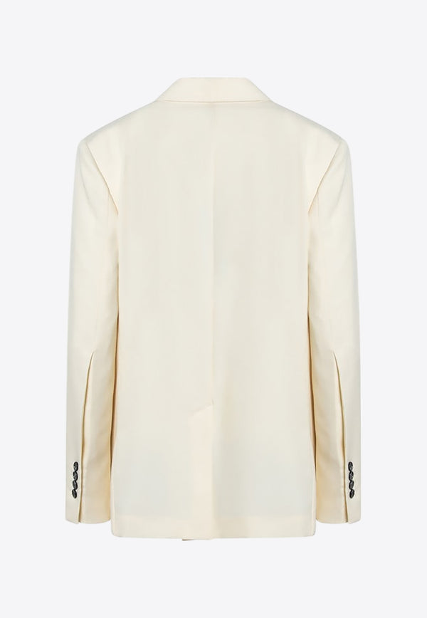 AMI PARIS Single-Breasted Wool Jacket Butter FBV011WV0068/Q_AMI-726