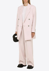 AMI PARIS Oversized Double-Breasted Wool Blazer Pink FBV311WV0026/N_AMI-679