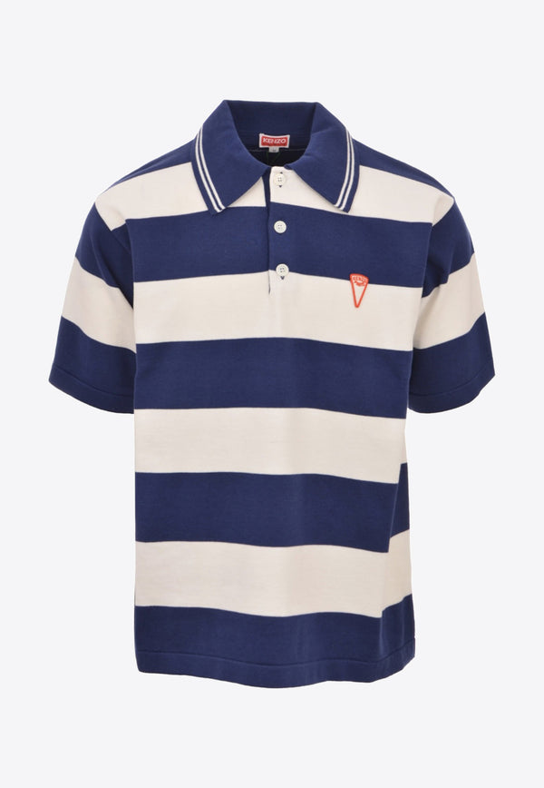 Kenzo Nautical Stripes Polo T-shirt FD55PU3713CNBLUE