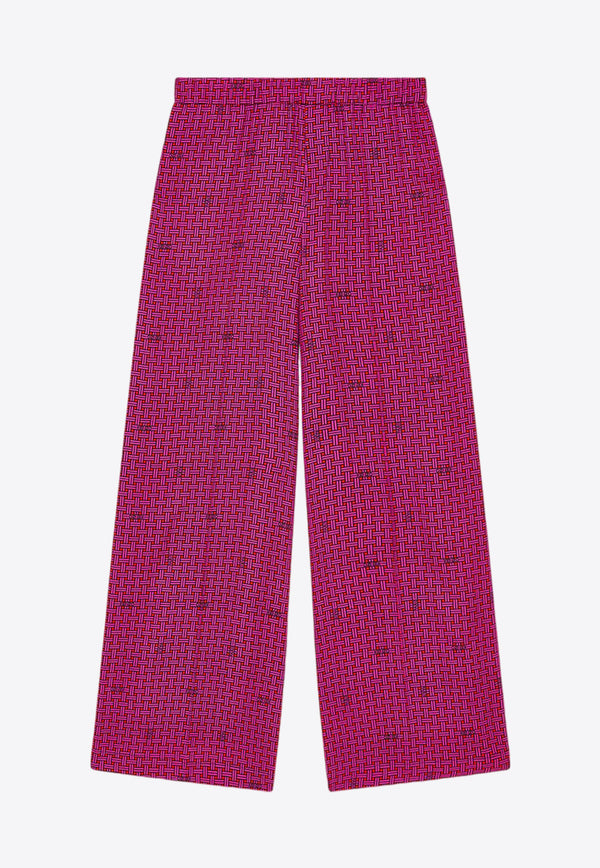 Kenzo Kenzo Weave Pajama Pants FE52PA0849O3FUCHSIA
