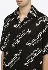 Kenzo All-Over Logo Print Shirt FE55CH1119P4CO/O_KENZO-99 Black