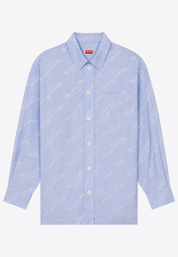 Kenzo Kenzo by Verdy Long-Sleeved Shirt Blue FE55CH5079JMBLUE