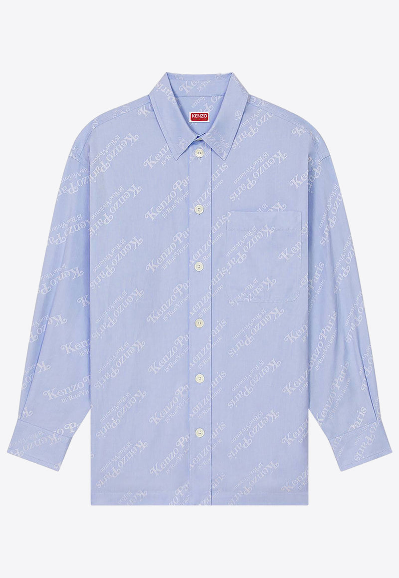 Kenzo Kenzo by Verdy Long-Sleeved Shirt Blue FE55CH5079JMBLUE