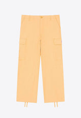 Kenzo Workwear Straight-Leg Cargo Pants Beige FE55PA2429DLBEIGE