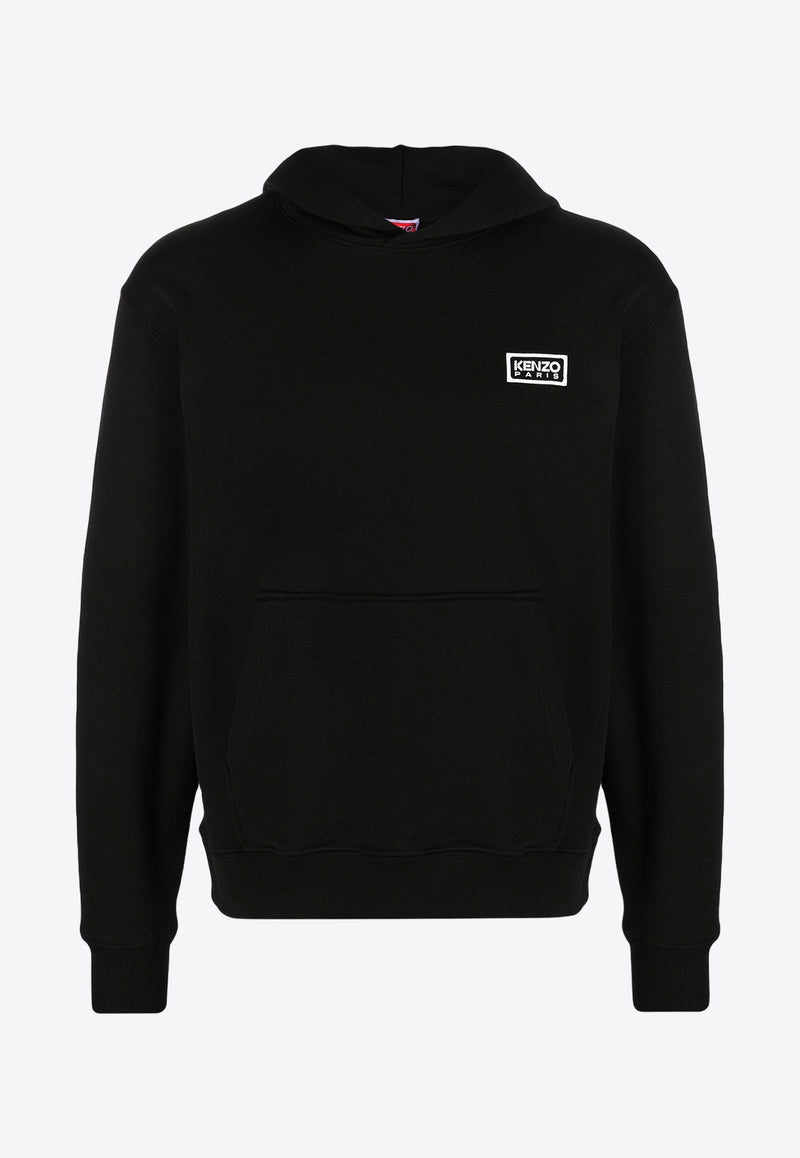Kenzo Logo Embroidered Hooded Sweatshirt Black FE55SW1824MGBLACK