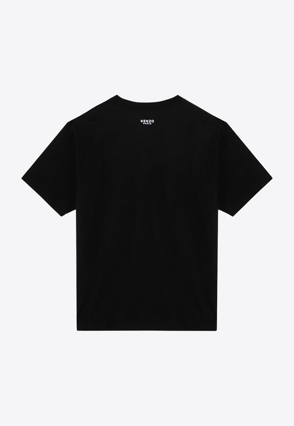 Kenzo Logo Short-Sleeved T-shirt FE65TS4744SGCO/P_KENZO-99J Black