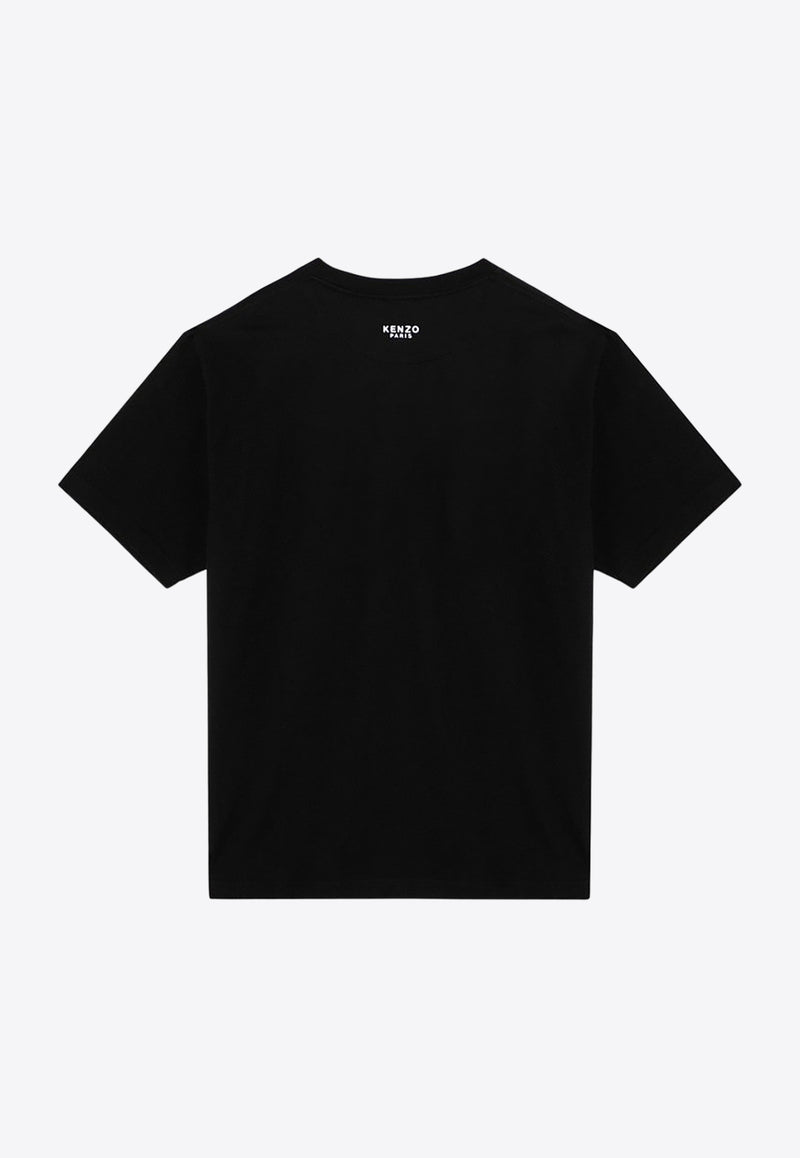 Kenzo Logo Short-Sleeved T-shirt FE65TS4744SGCO/P_KENZO-99J Black