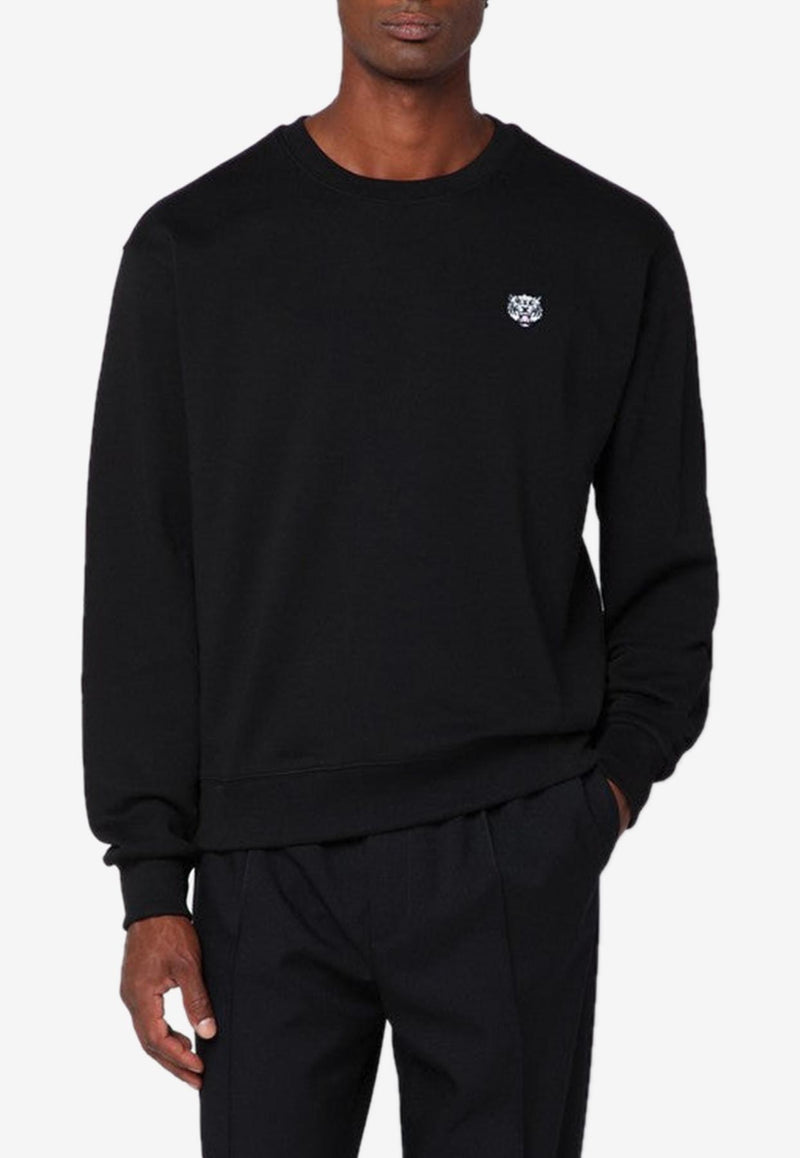Kenzo Happy Tiger Crewneck Sweatshirt Black FF55SW2624MFCO/R_KENZO-99J