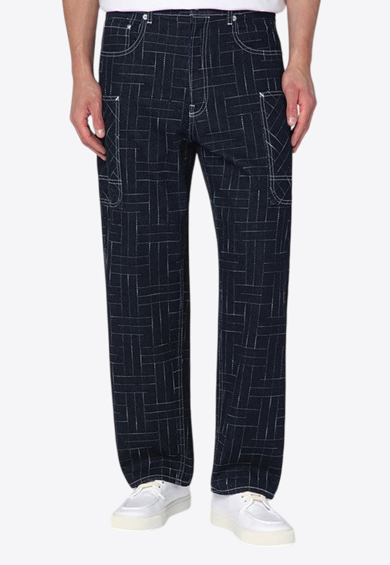 Kenzo Waves Cargo Jeans Blue FF65DP4086V1DE/R_KENZO-DM