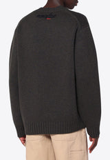 Kenzo X Futura 2000 Embroidered Wool Sweater Khaki FF65PU7413CKWO/R_KENZO-50