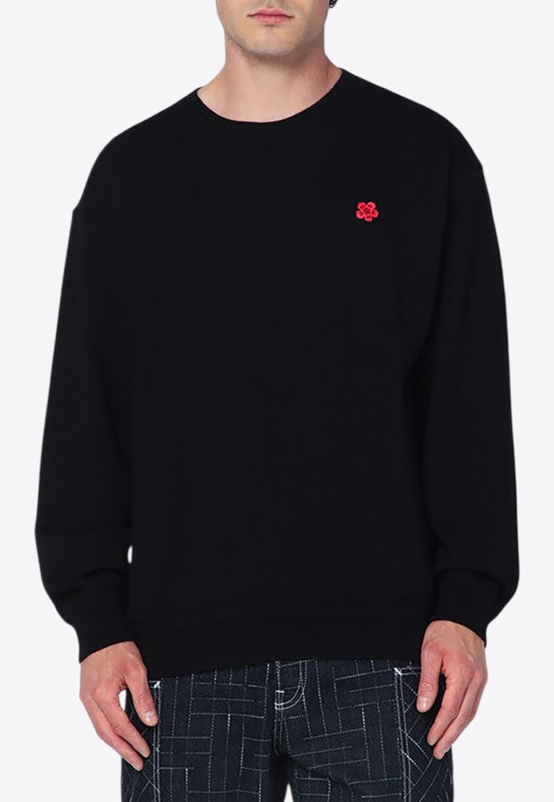 Kenzo Boke Flower Wool Sweater Black FF65PU7593LBWO/R_KENZO-99J