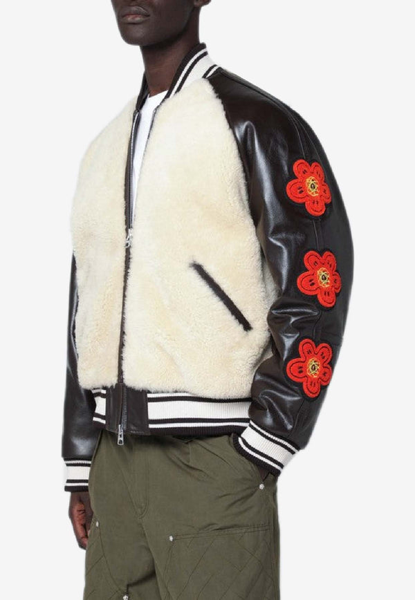 Kenzo Shearling-Effect Bomber Jacket Multicolor FF68LB2000AALE/R_KENZO-04