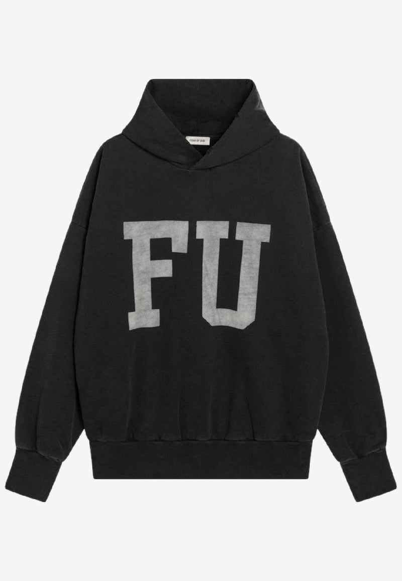 Fear Of God FU Vintage-Effect Hooded Sweatshirt Black FG25FW12-12104BHF/R_FEARG-001