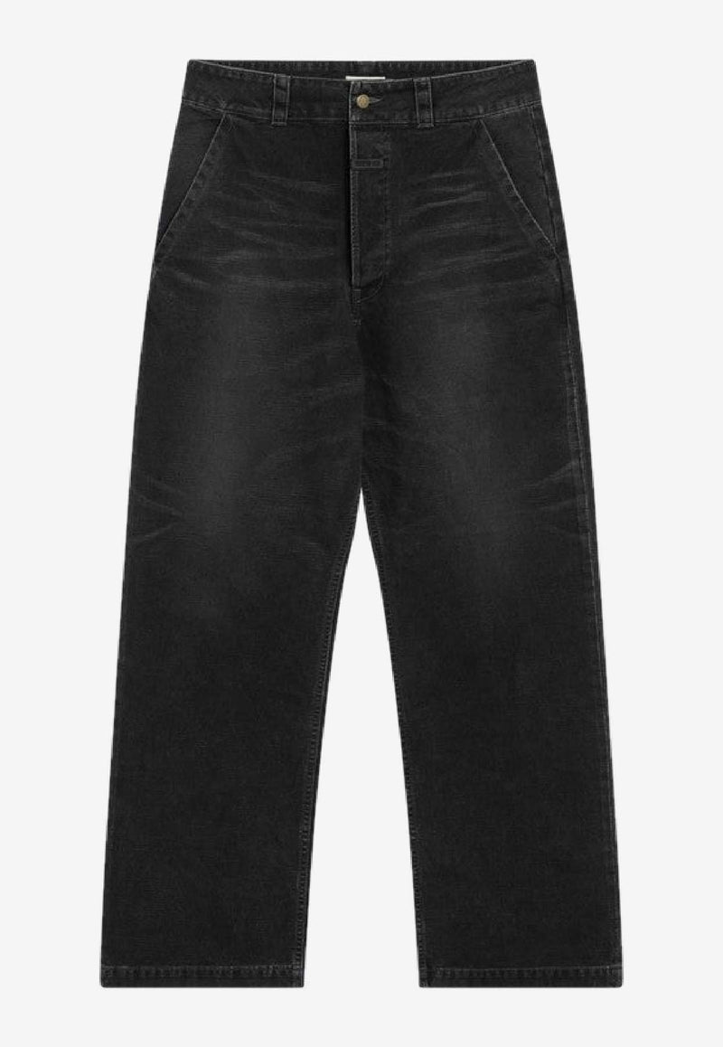 Fear Of God Washed-Effect Straight-Leg Jeans Black FG25FW45-451CNV/R_FEARG-020